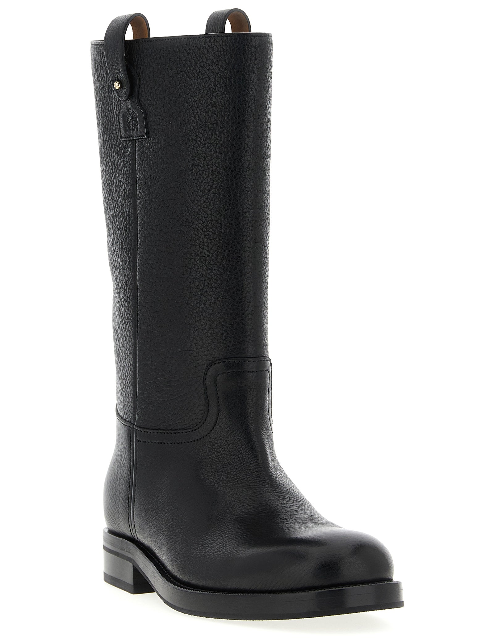 Church's Black Calfskin Over The Knee Boots
