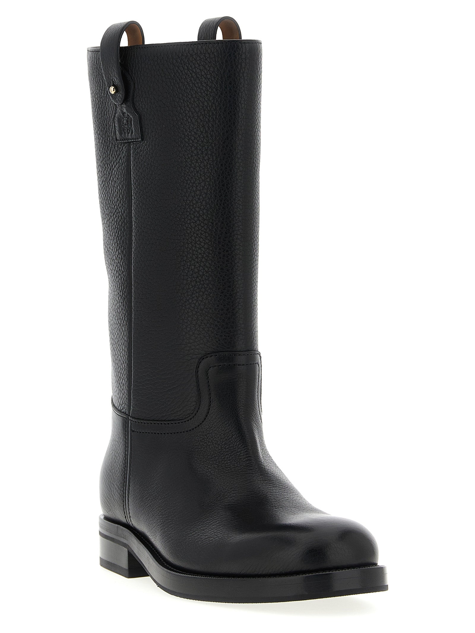 Church's Black Calfskin Over The Knee Boots