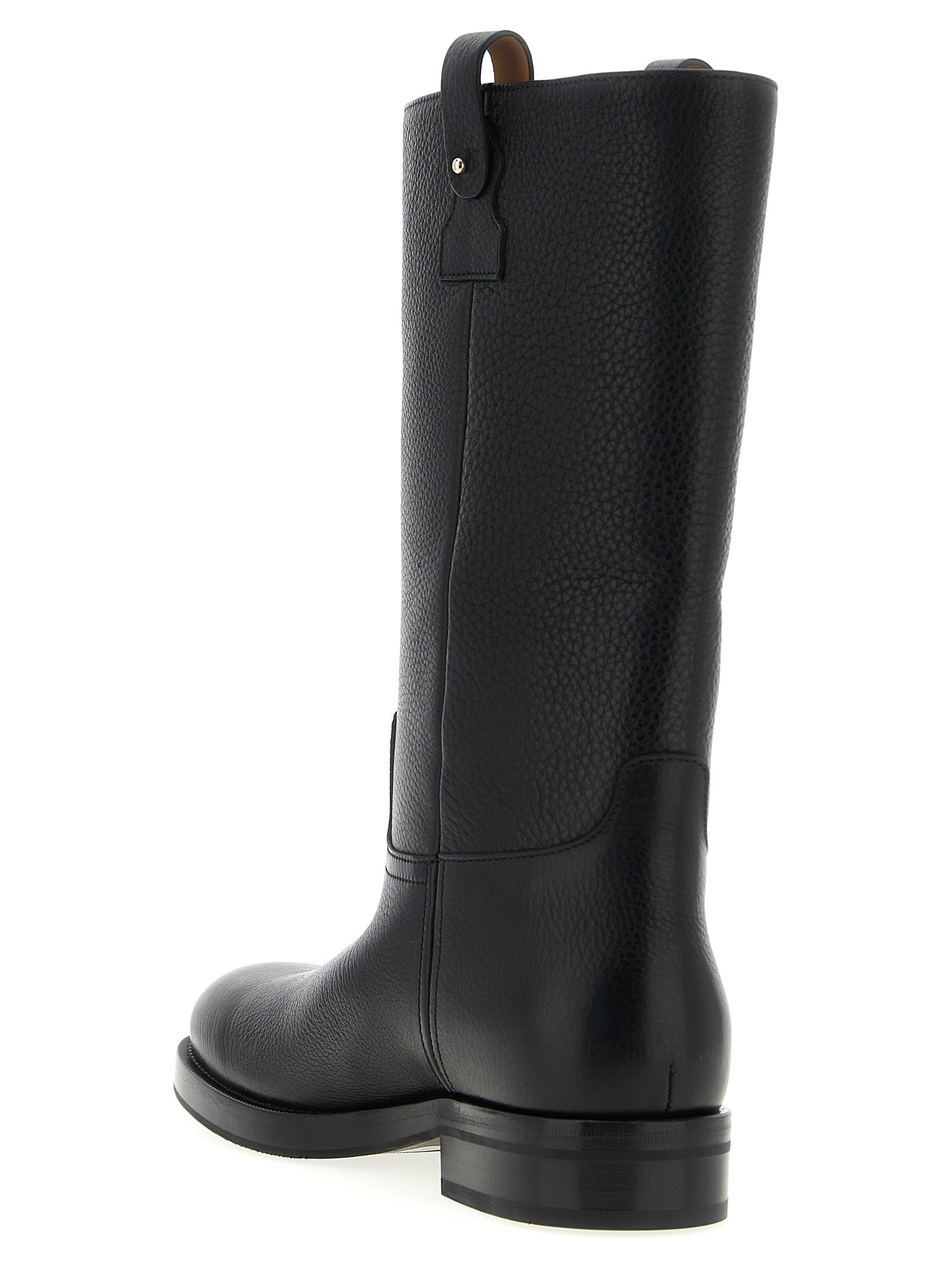 Church's Black Calfskin Over The Knee Boots