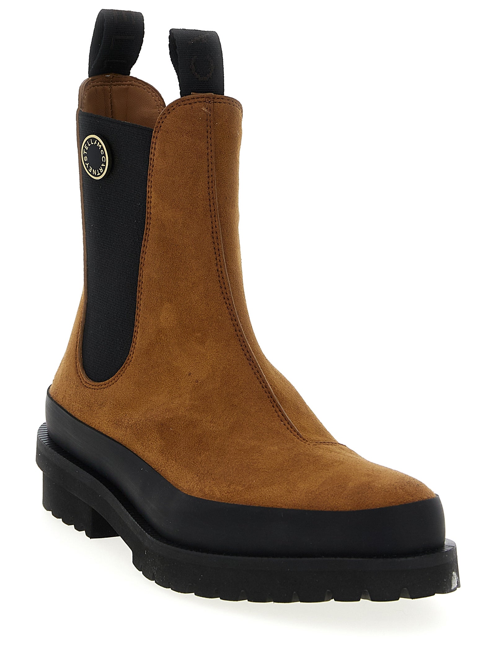 Stella McCartney Brown Viscose Ankle Boots