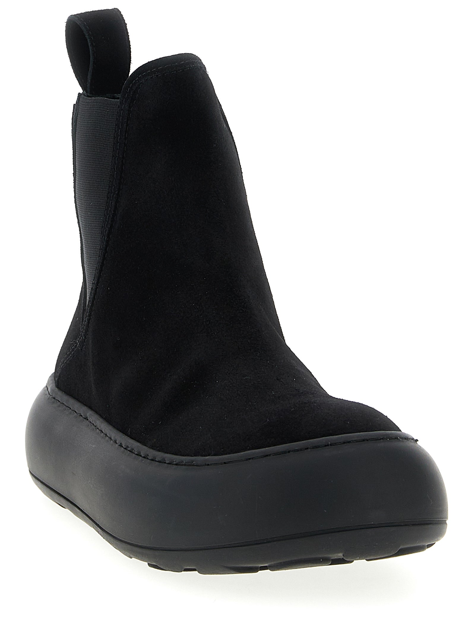 Moschino Black Calfskin Chelsea Boots