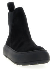 Moschino Black Calfskin Chelsea Boots