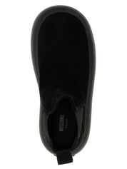 Moschino Black Calfskin Chelsea Boots