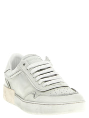 Dolce & Gabbana White Lamb Leather Low Top Sneakers