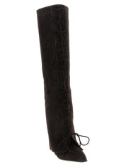 Paris Texas Brown Calfskin Over The Knee Boots