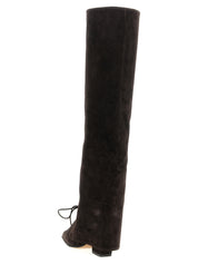 Paris Texas Brown Calfskin Over The Knee Boots