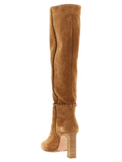 Aquazzura Beige Calfskin Over The Knee Boots
