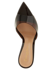 Gianvito Rossi Brown Patent Stiletto Heel Sandals