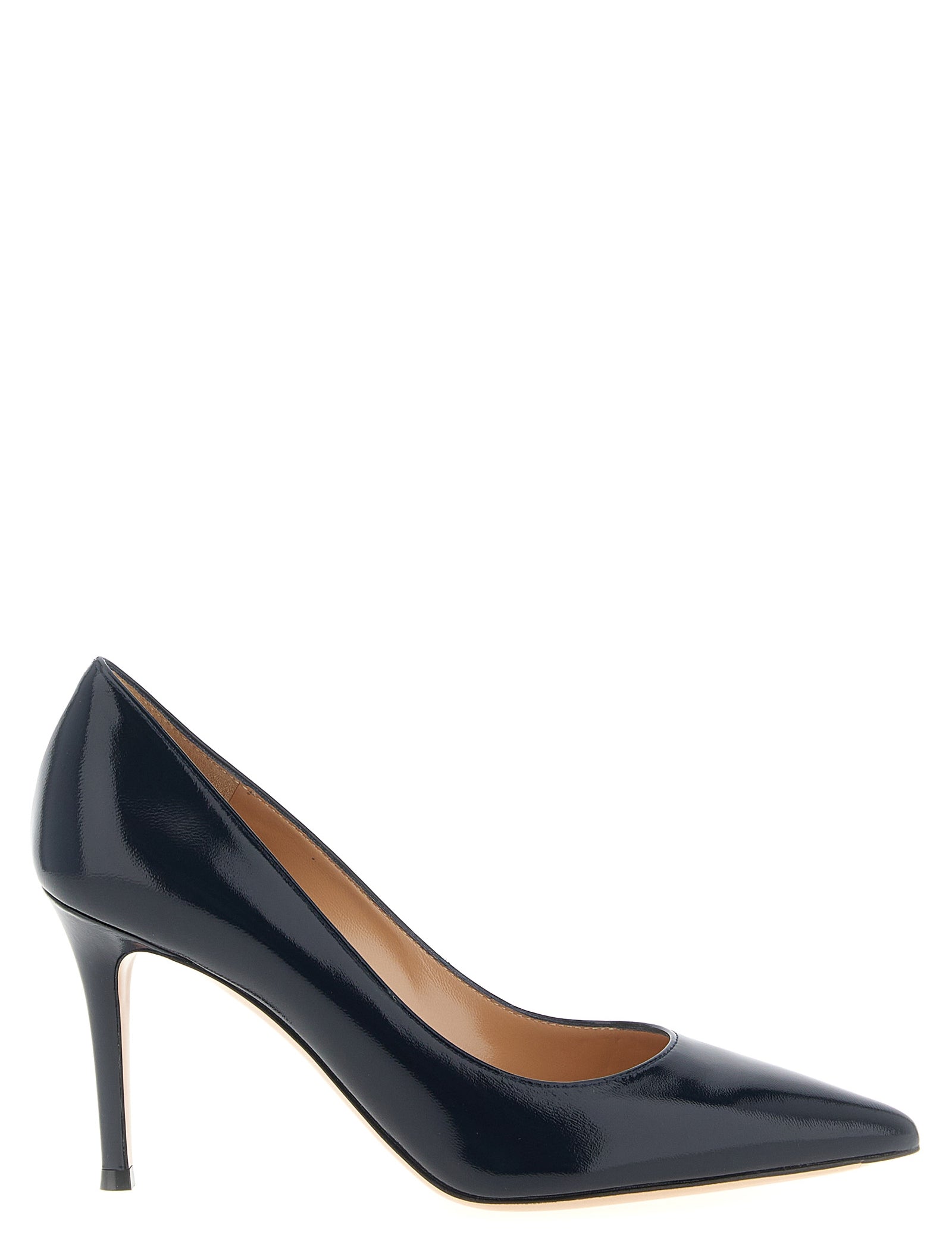 Gianvito Rossi Blue Lamb Leather High Heel Pumps