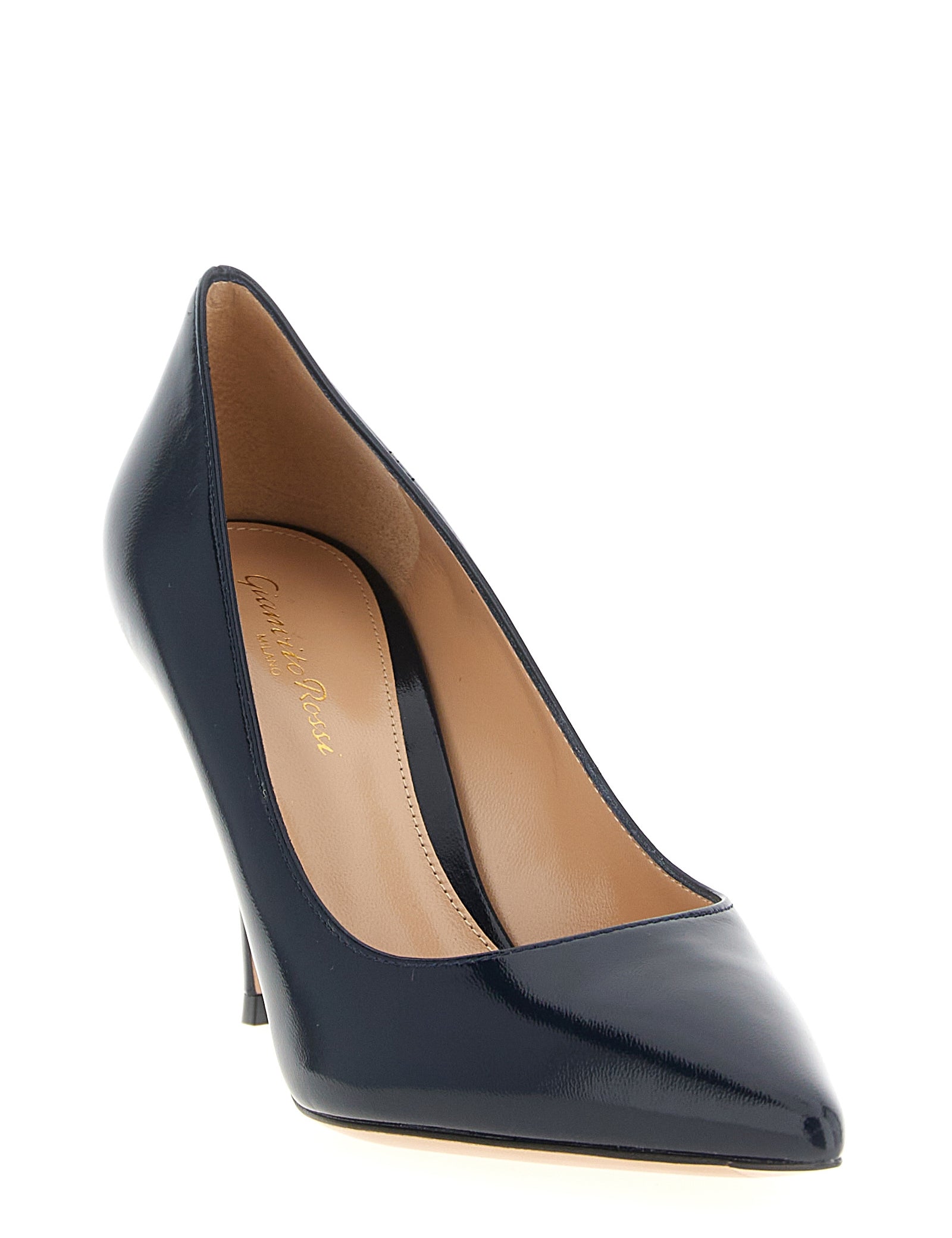 Gianvito Rossi Blue Lamb Leather High Heel Pumps