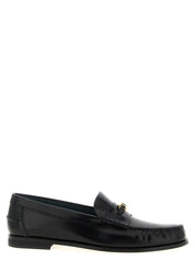 Tod's Black Calfskin Slip-On Loafers