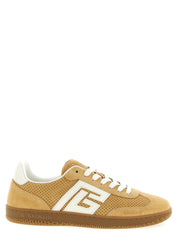 Balmain Beige Calfskin Low Top Sneakers