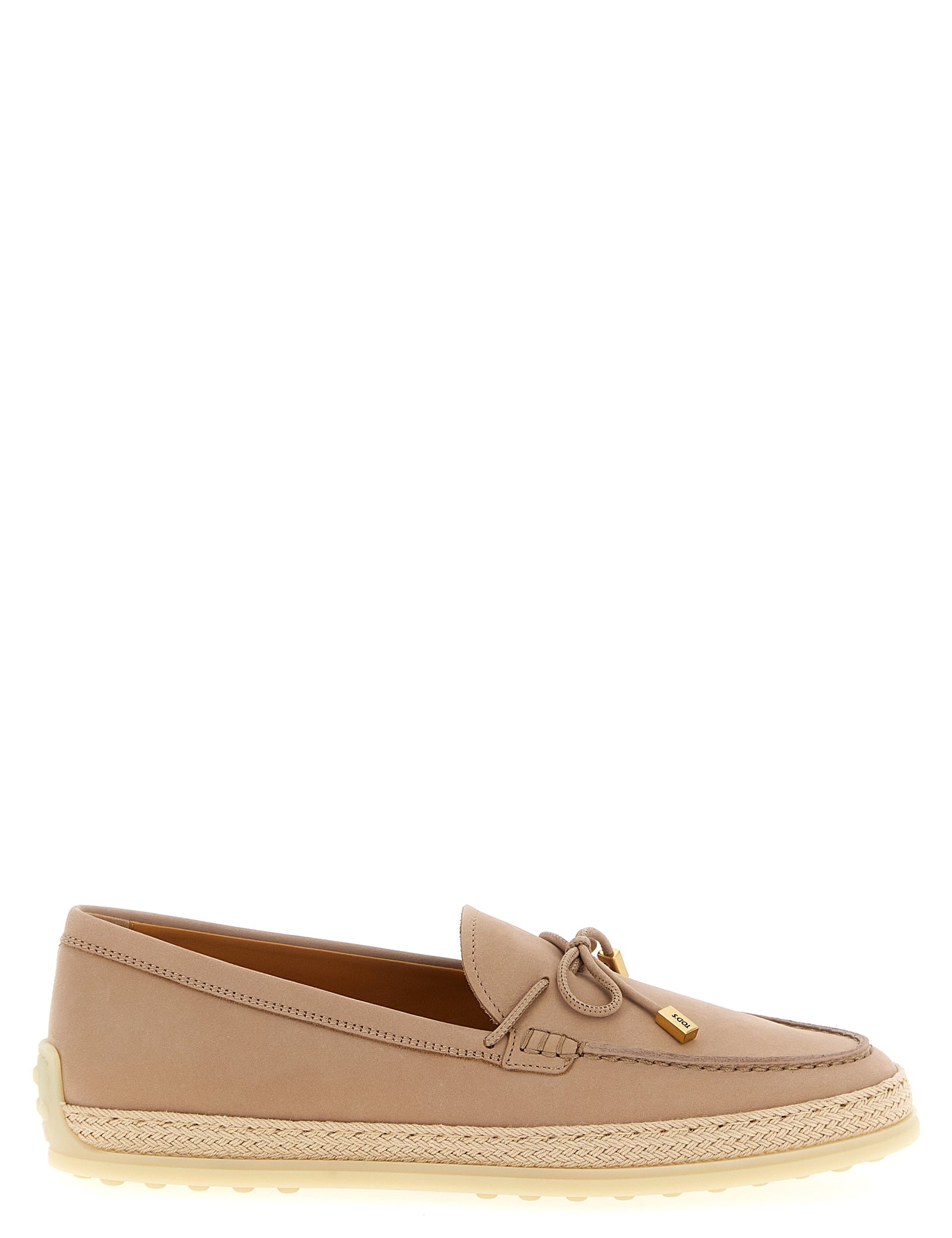 Tod's Pink Multicolor Calfskin Loafers