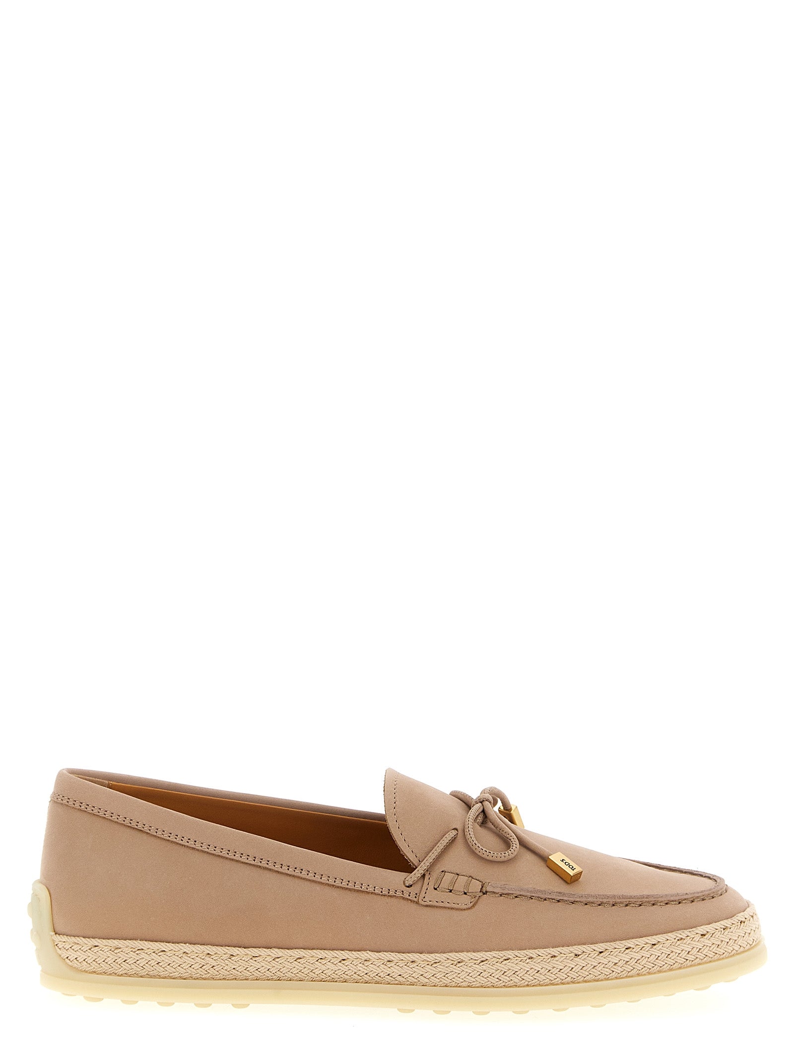 Tod's Pink Multicolor Calfskin Loafers