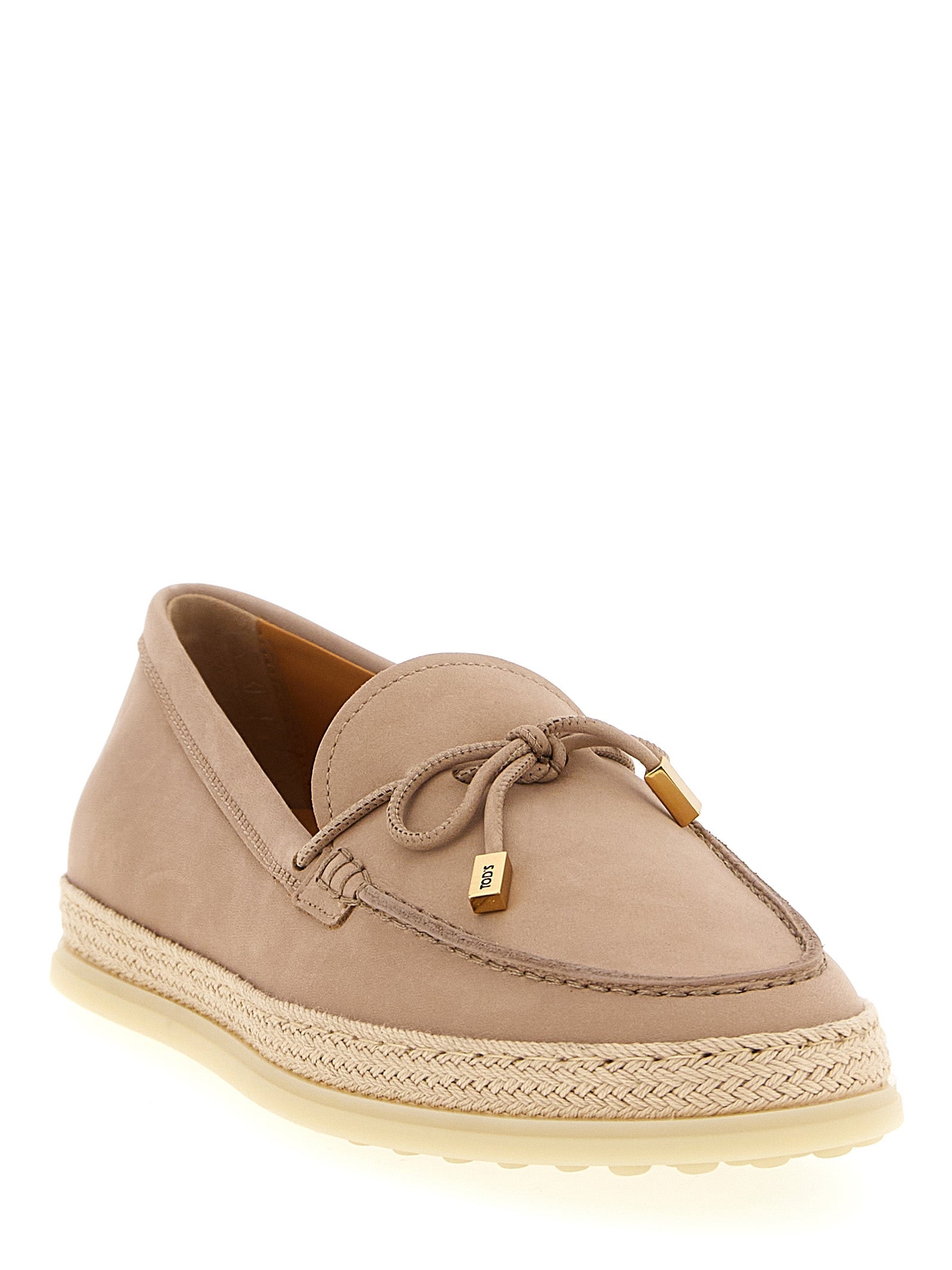 Tod's Pink Multicolor Calfskin Loafers