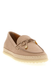 Tod's Pink Multicolor Calfskin Loafers