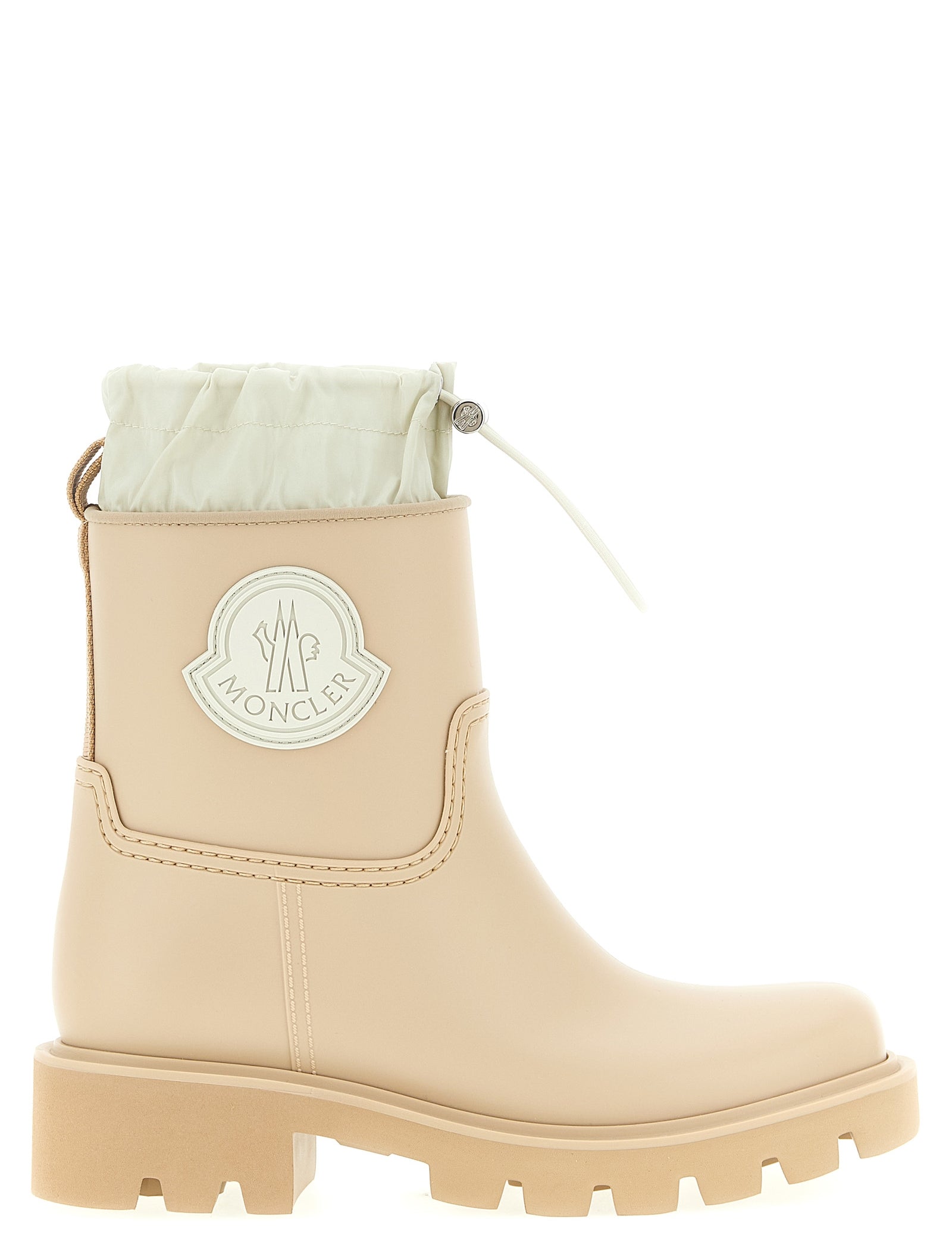 Moncler Beige PVC Ankle Boots