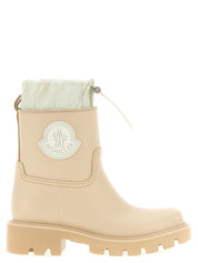 Moncler Beige PVC Ankle Boots