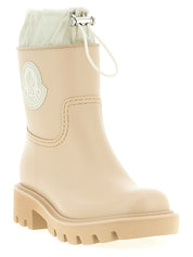 Moncler Beige PVC Ankle Boots