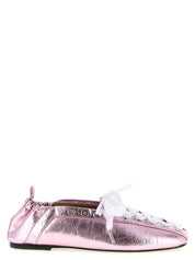 Ganni Pink Polyethylene Ballet Flats