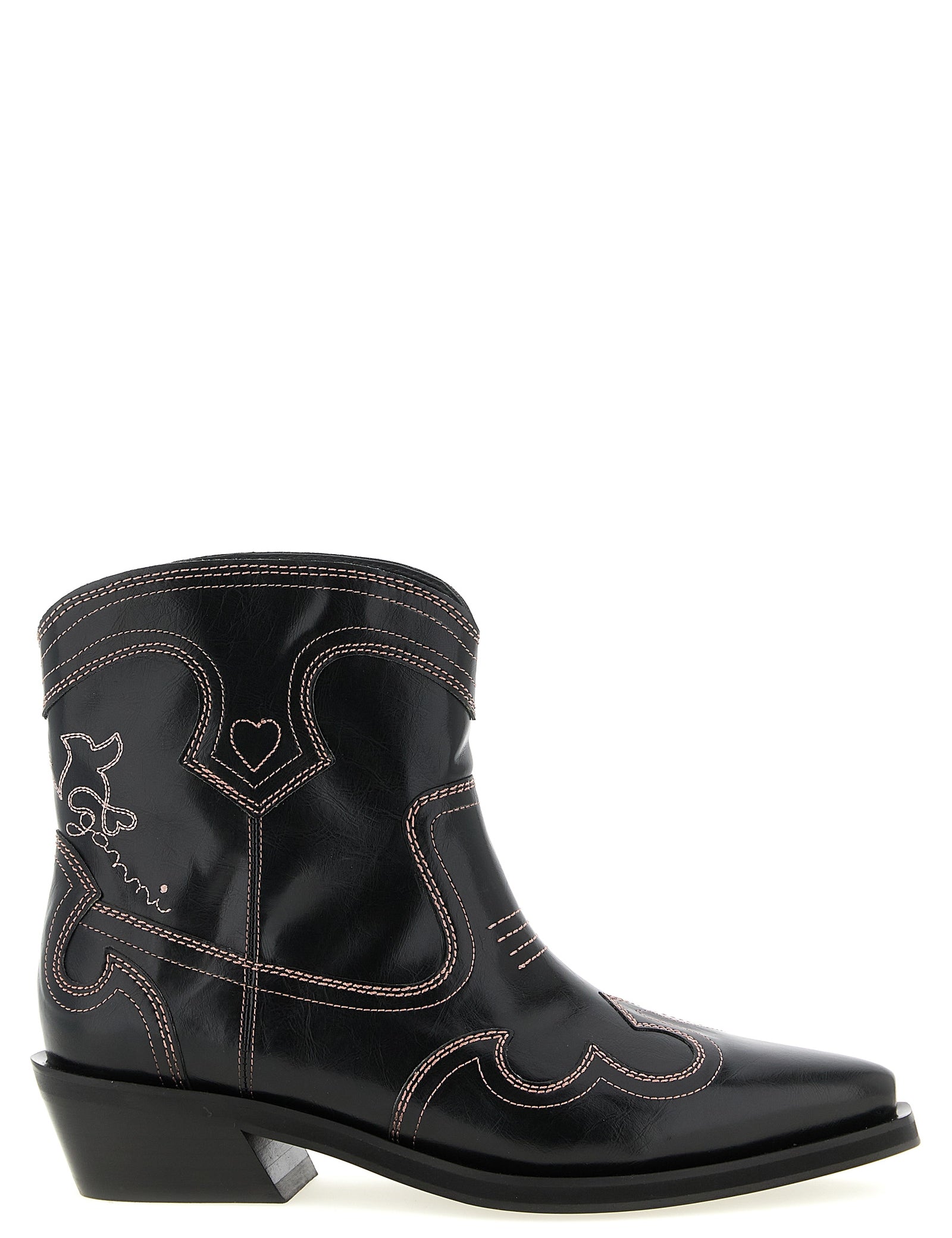 Ganni Black Polyethylene Chelsea Boots