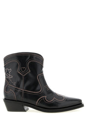 Ganni Black Polyethylene Chelsea Boots
