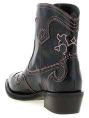 Ganni Black Polyethylene Chelsea Boots