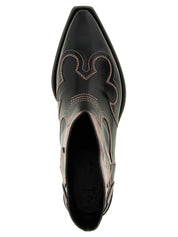 Ganni Black Polyethylene Chelsea Boots