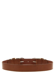 PINKO Brown Lamb Leather Regular Belt