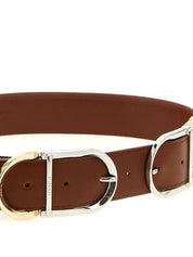 PINKO Brown Lamb Leather Regular Belt