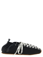 Ganni Black Polyamide Ballet Flats