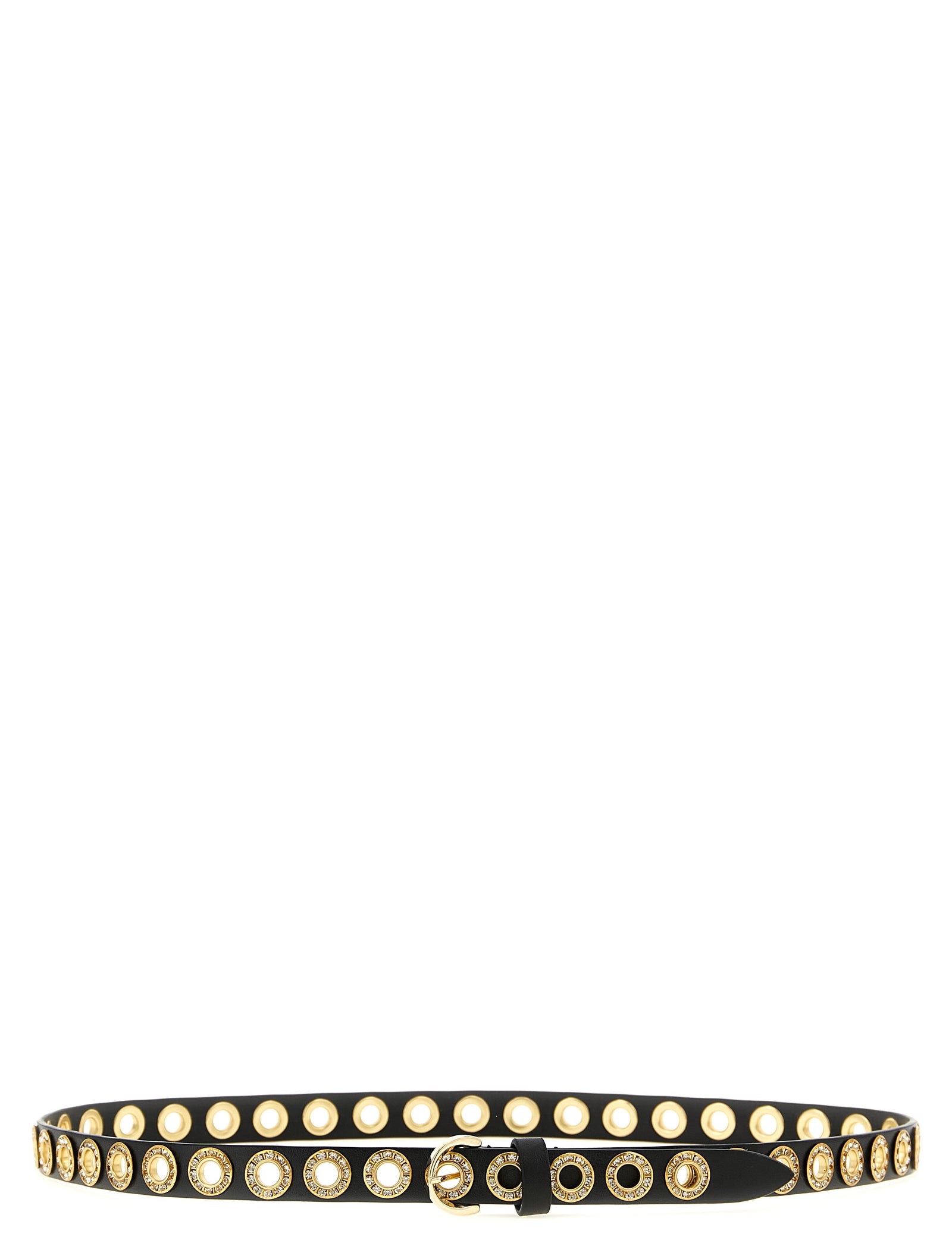 PINKO Black Polyurethane Regular Belt
