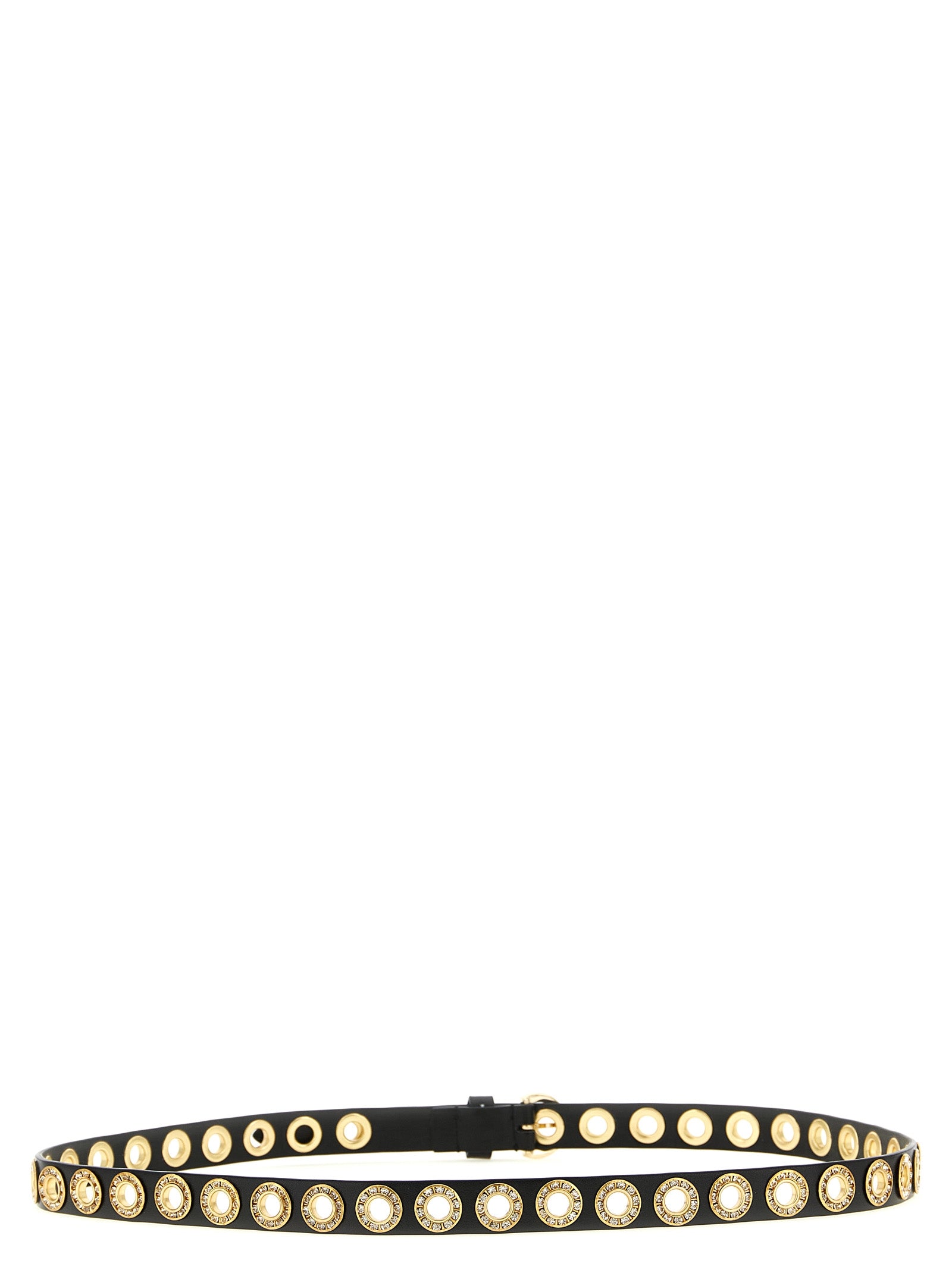 PINKO Black Polyurethane Regular Belt