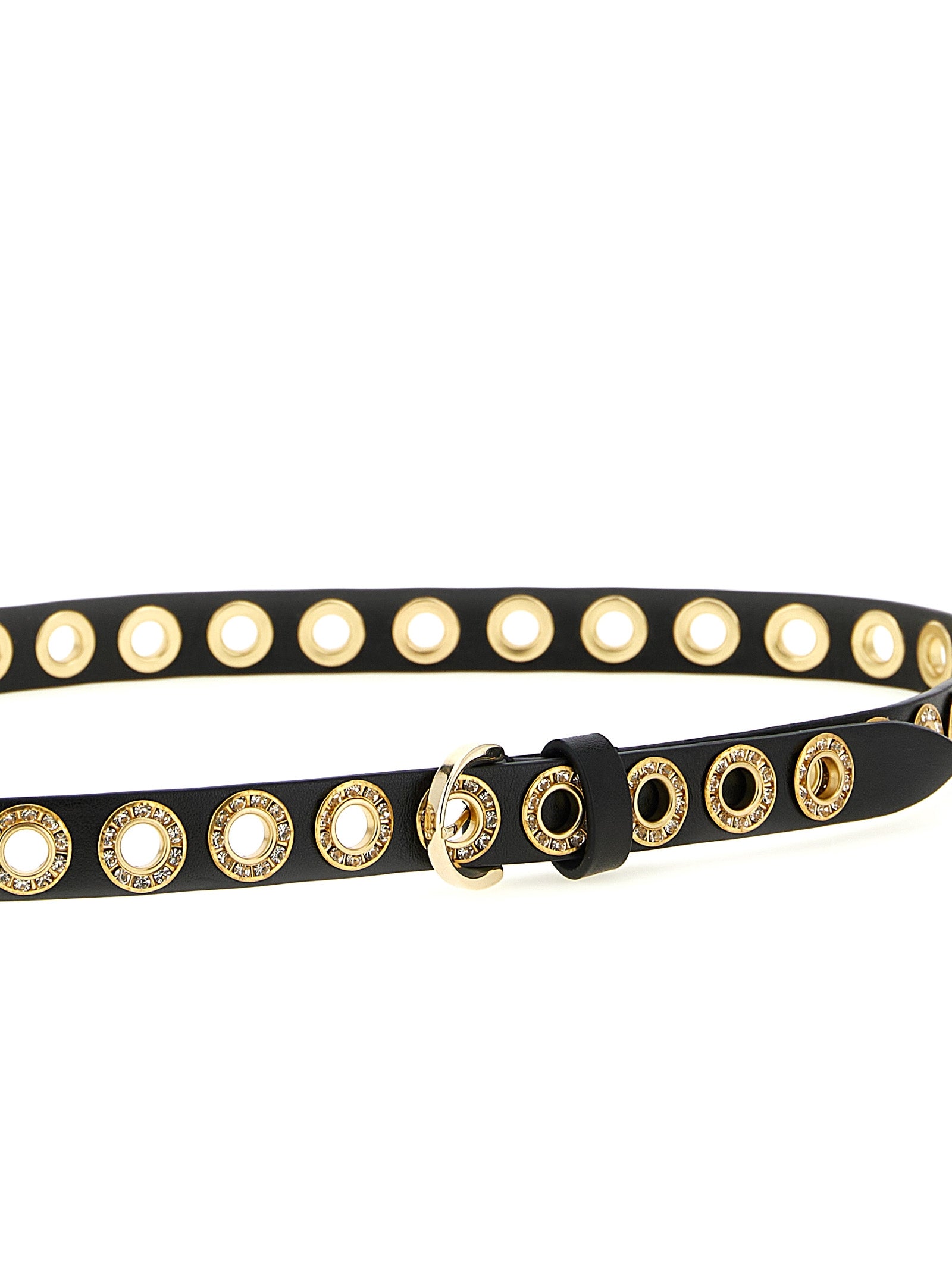 PINKO Black Polyurethane Regular Belt