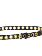 PINKO Black Polyurethane Regular Belt