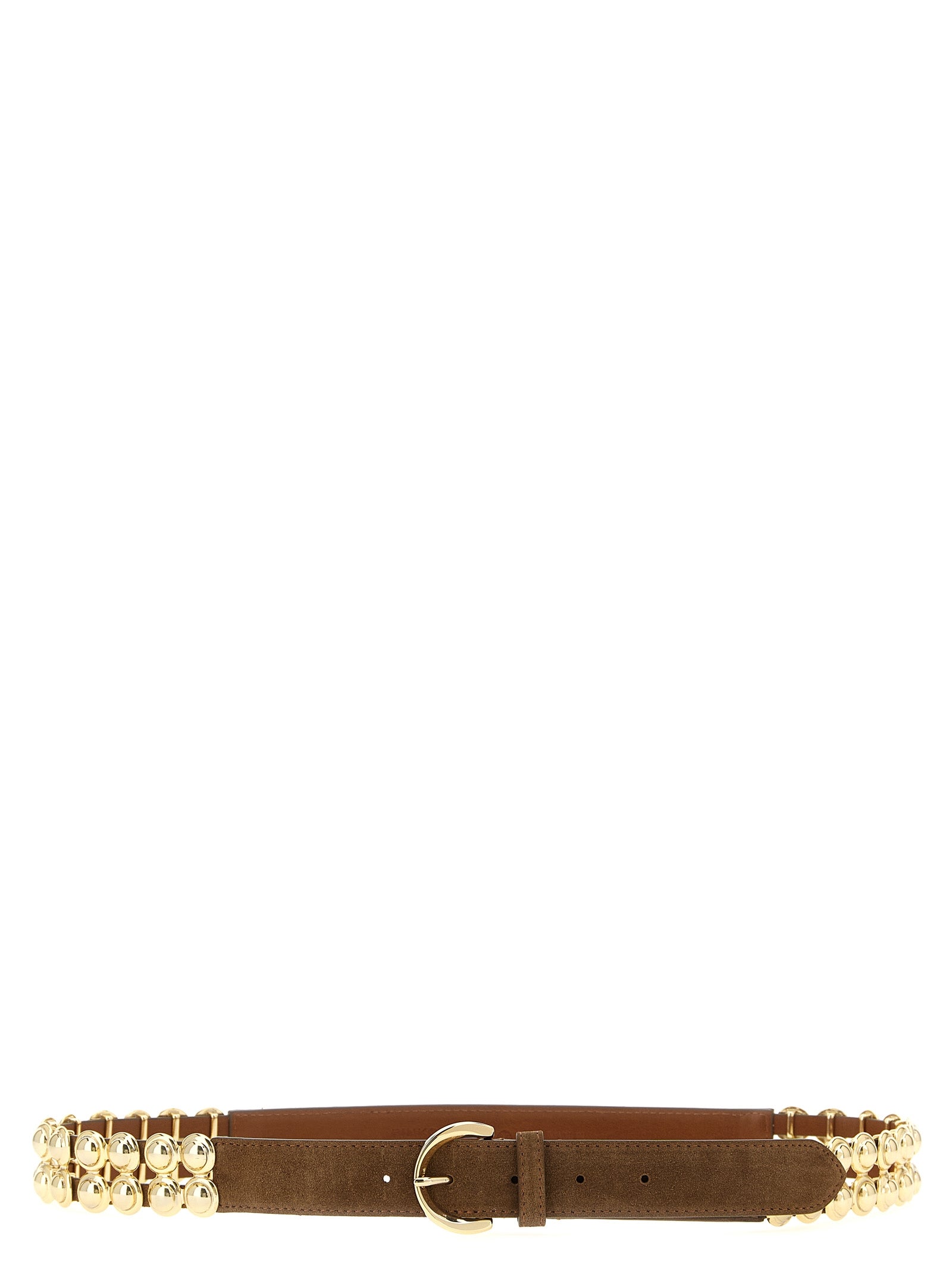 PINKO Brown Lamb Leather Regular Belt