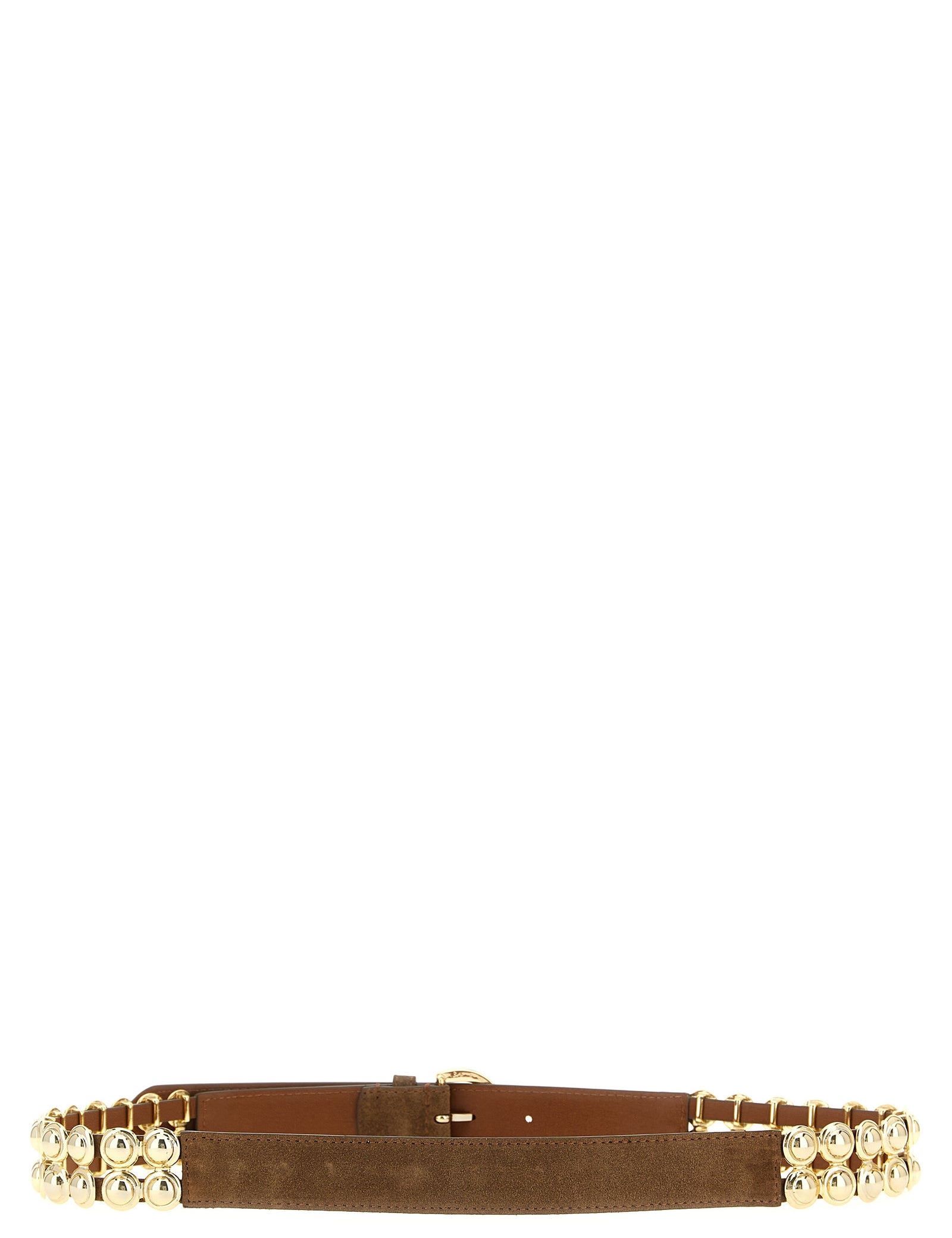 PINKO Brown Lamb Leather Regular Belt