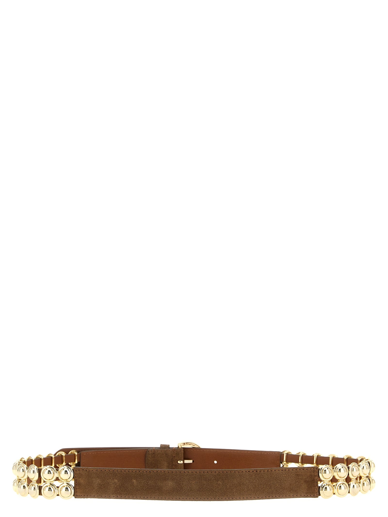 PINKO Brown Lamb Leather Regular Belt