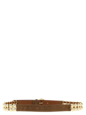PINKO Brown Lamb Leather Regular Belt