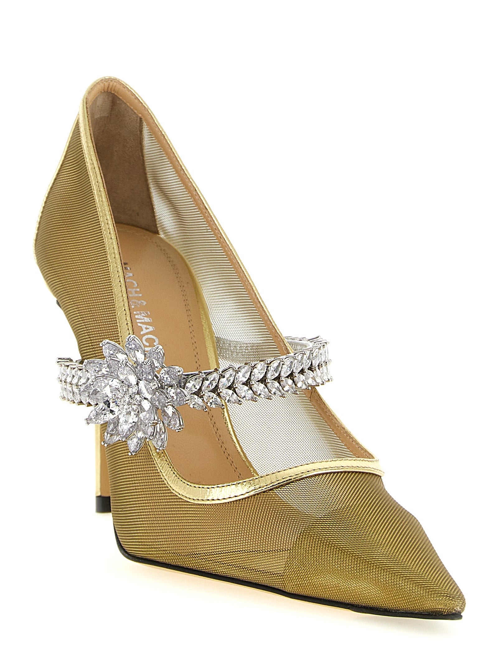 MACH & MACH Gold Polyamide High Heel Pumps