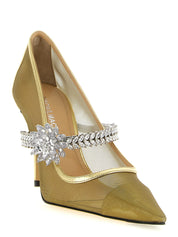 MACH & MACH Gold Polyamide High Heel Pumps