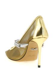 MACH & MACH Gold Polyamide High Heel Pumps