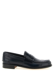 Church's Blue Calfskin Slip-On Loafers