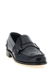 Church's Blue Calfskin Slip-On Loafers
