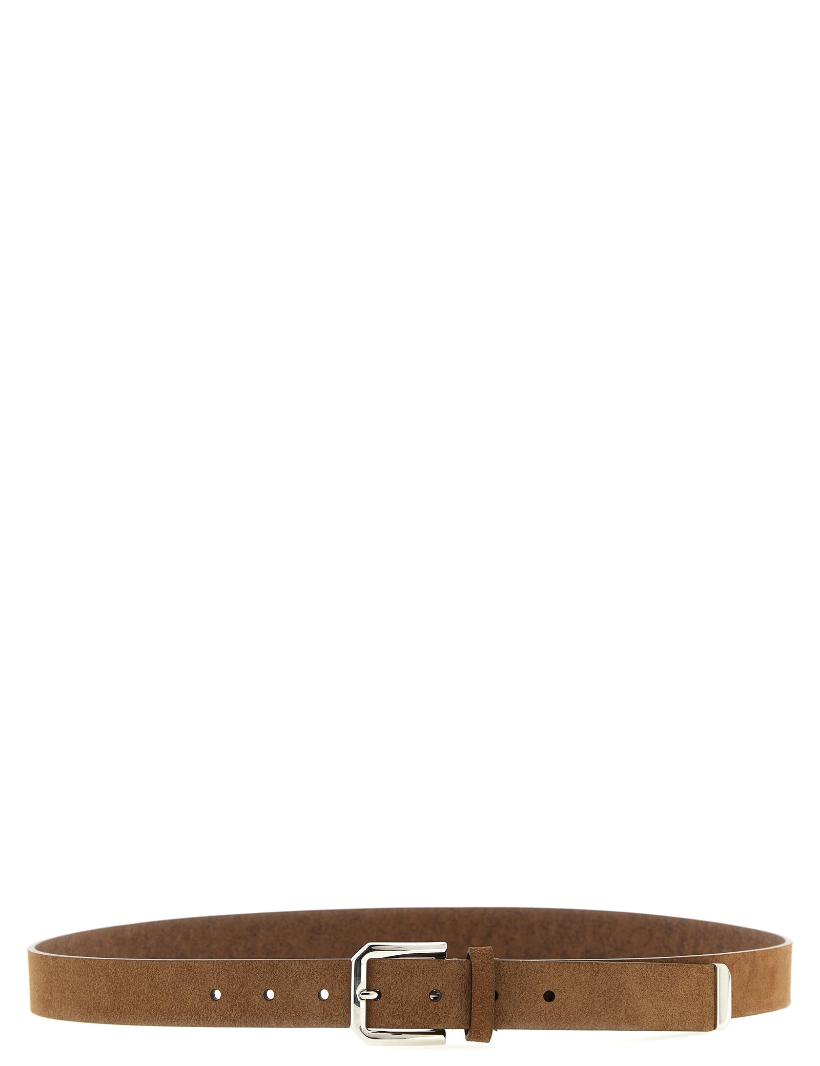 Brunello Cucinelli Brown Bull Leather Regular Belt