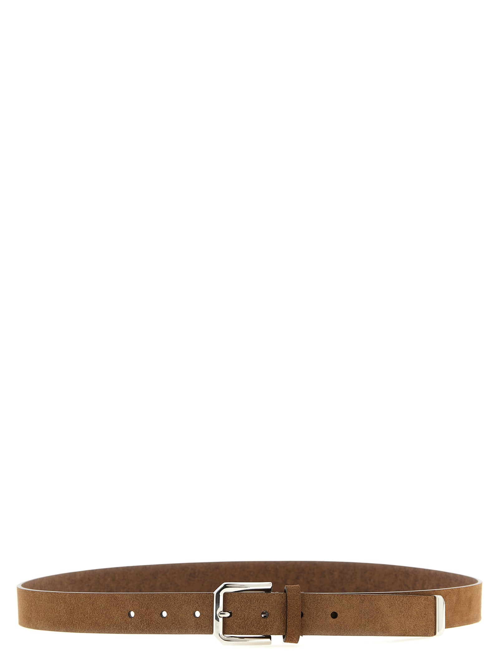 Brunello Cucinelli Brown Bull Leather Regular Belt