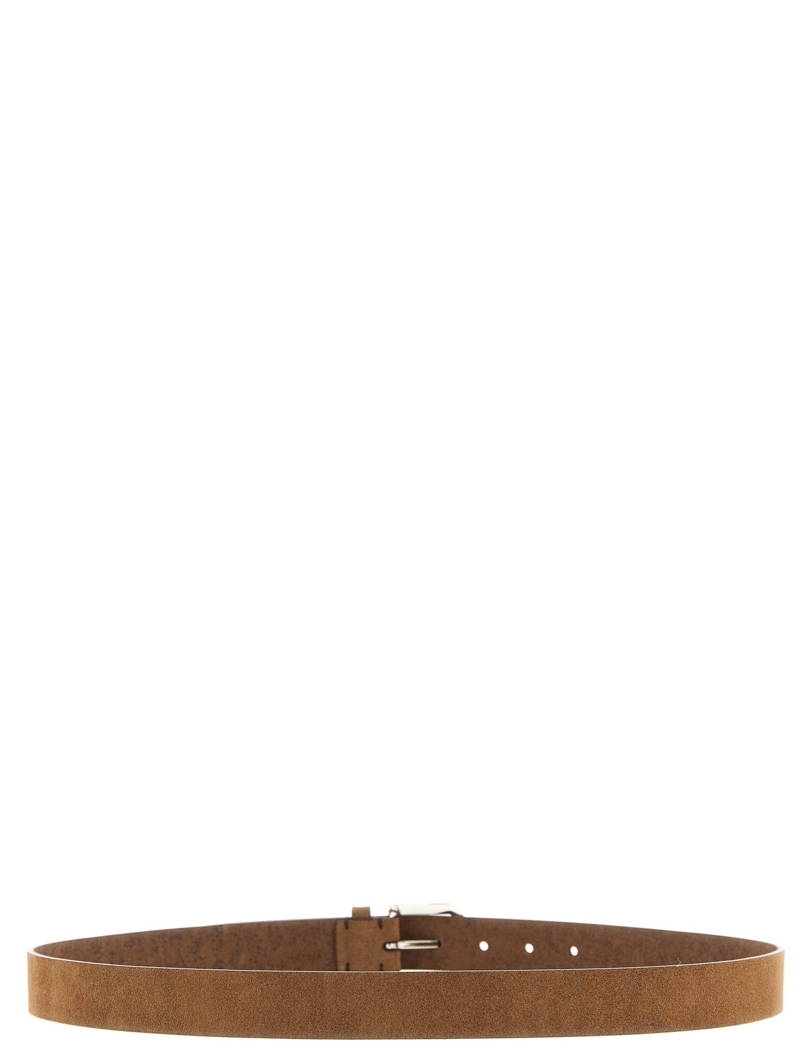 Brunello Cucinelli Brown Bull Leather Regular Belt