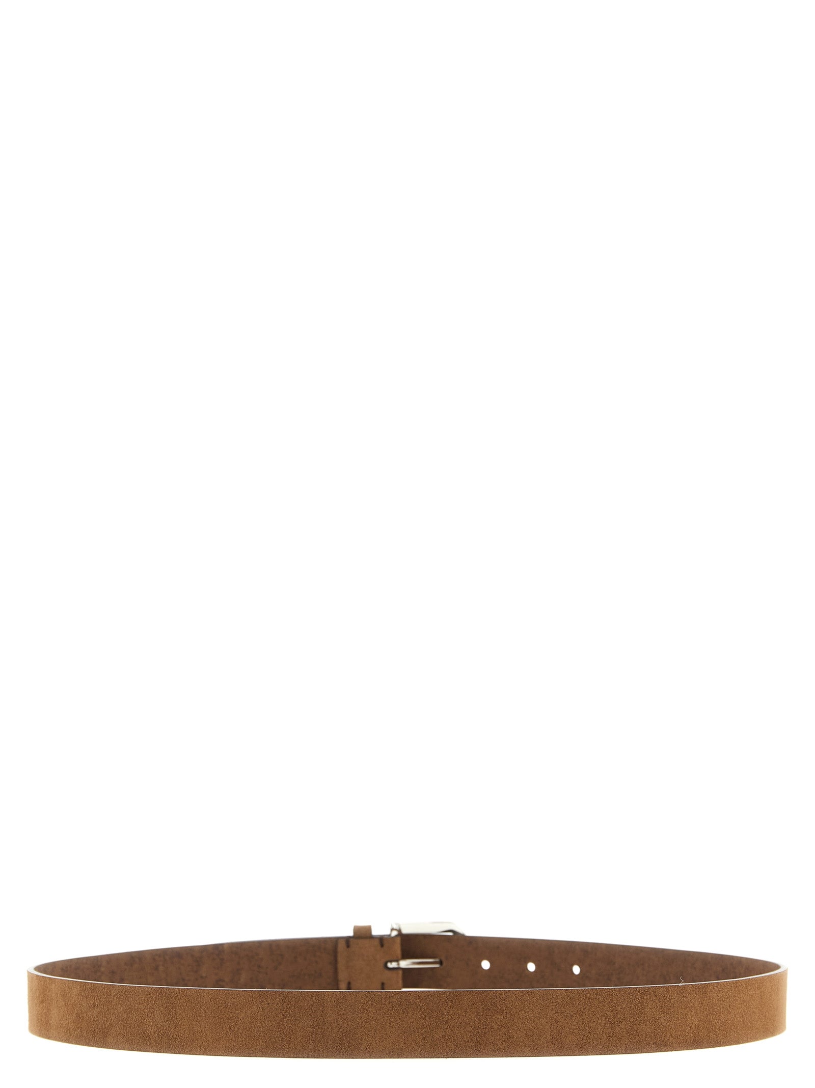 Brunello Cucinelli Brown Bull Leather Regular Belt