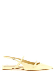 Alexandre Birman Yellow Patent Cow Leather Slingbacks