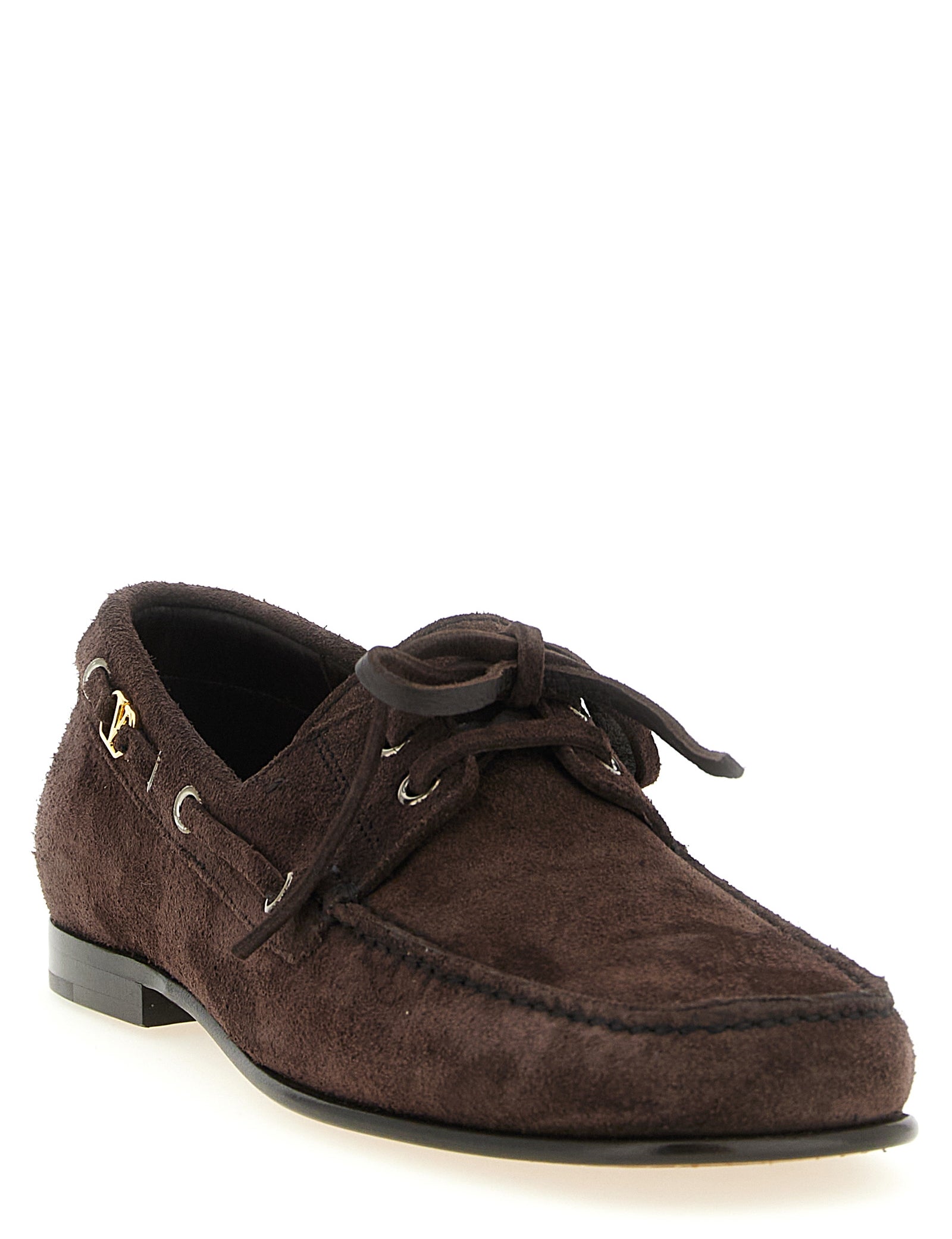 Valentino Garavani Brown Cowhide Slip-On Loafers